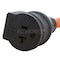 Ac Works Plug Adapter, STW, 5-15/20R, TT-30P, 1.5 ft., Orange TTCB520 - alternate 2